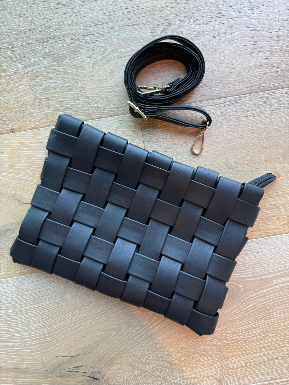 Anthropologie Lindy woven clutch black - Picture 4 of 9